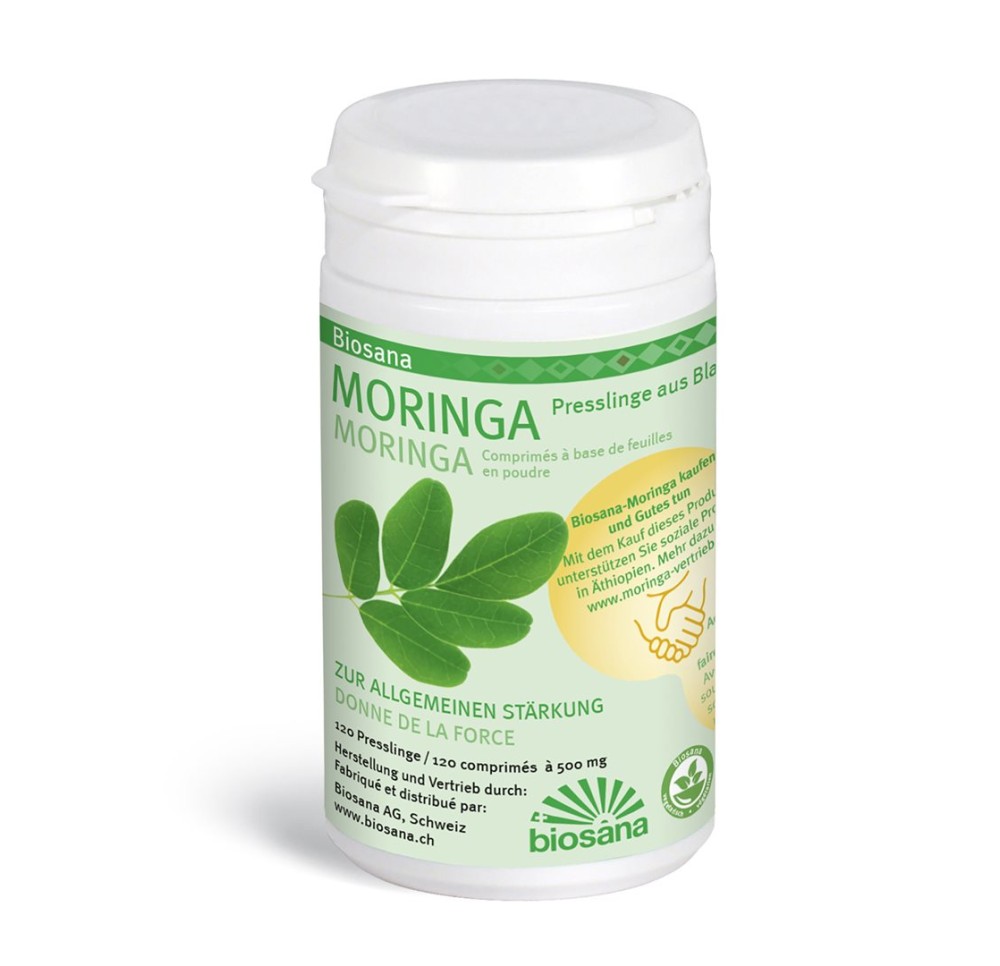 BIOSANA moringa poudre feuille SPEZ cpr 120 pce BIOSANA moringa poudre feuille SPEZ cpr 120 pce