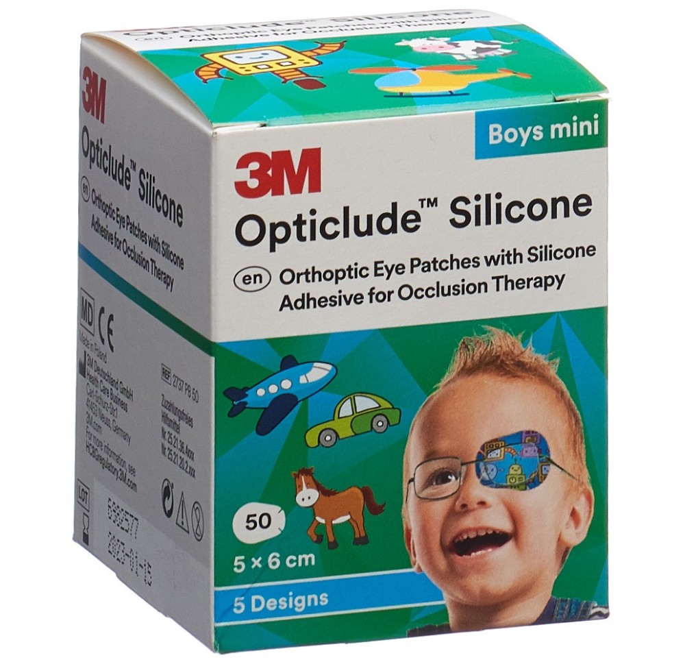 3M OPTICLUDE Sil pansem 5x6cm mini boys (n) 50 pce 3M OPTICLUDE Sil pansem 5x6cm mini boys (n) 50 pce