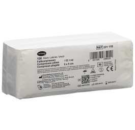 IVF compr pliées T17 5x5cm 8couche 100 pce