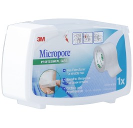 3M MICROPORE VLIES a disp 25mmx5m blanc