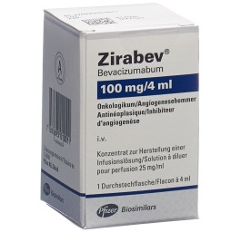 ZIRABEV conc perf 100 mg/4ml vial 4 ml