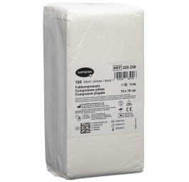 IVF compr pliées T17 10x10cm 16couche 100 pce