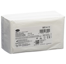 IVF compr pliées T17 7.5x7.5cm 8couche 100 pce