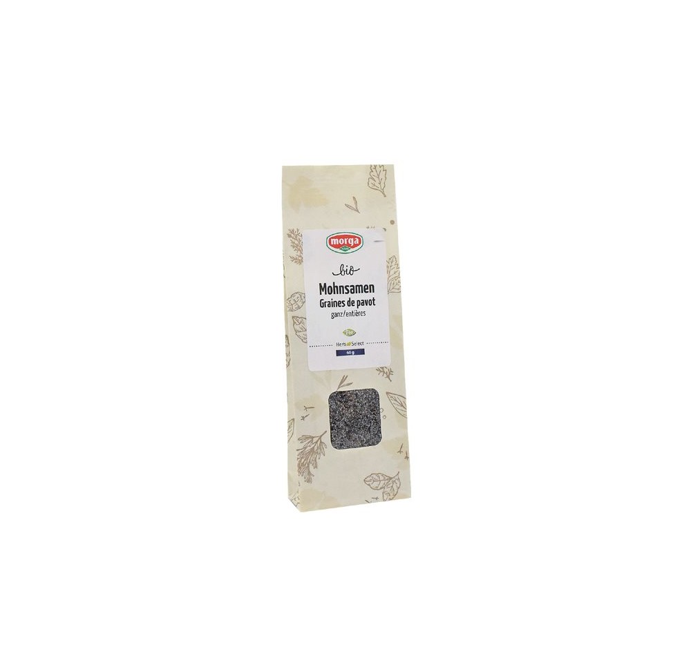 MORGA graines de pavot entières bio RECH 60 g MORGA graines de pavot entières bio RECH 60 g