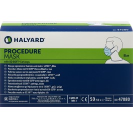 Halyard masques pour le personell soignant bleu type I 50 pce