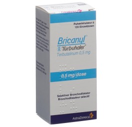 BRICANYL turbuhaler pdr inh 0.5 mg 120 dos