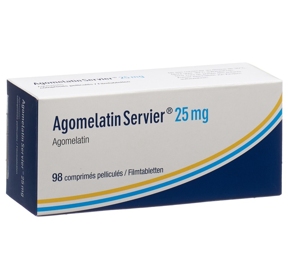 AGOMELATIN Servier cpr pell 25 mg 98 pce AGOMELATIN Servier cpr pell 25 mg 98 pce