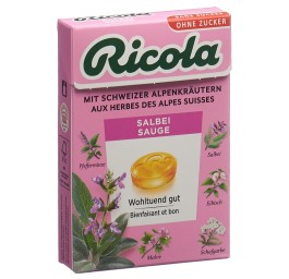 RICOLA sauge bonbons s sucre av stevia box 50 g