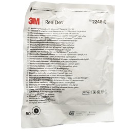 3M RED DOT ECG élect péd ronde (nouveau) 50 pce
