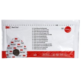 3M RED DOT ECG éléct Sontara nourriss rond 600 pce