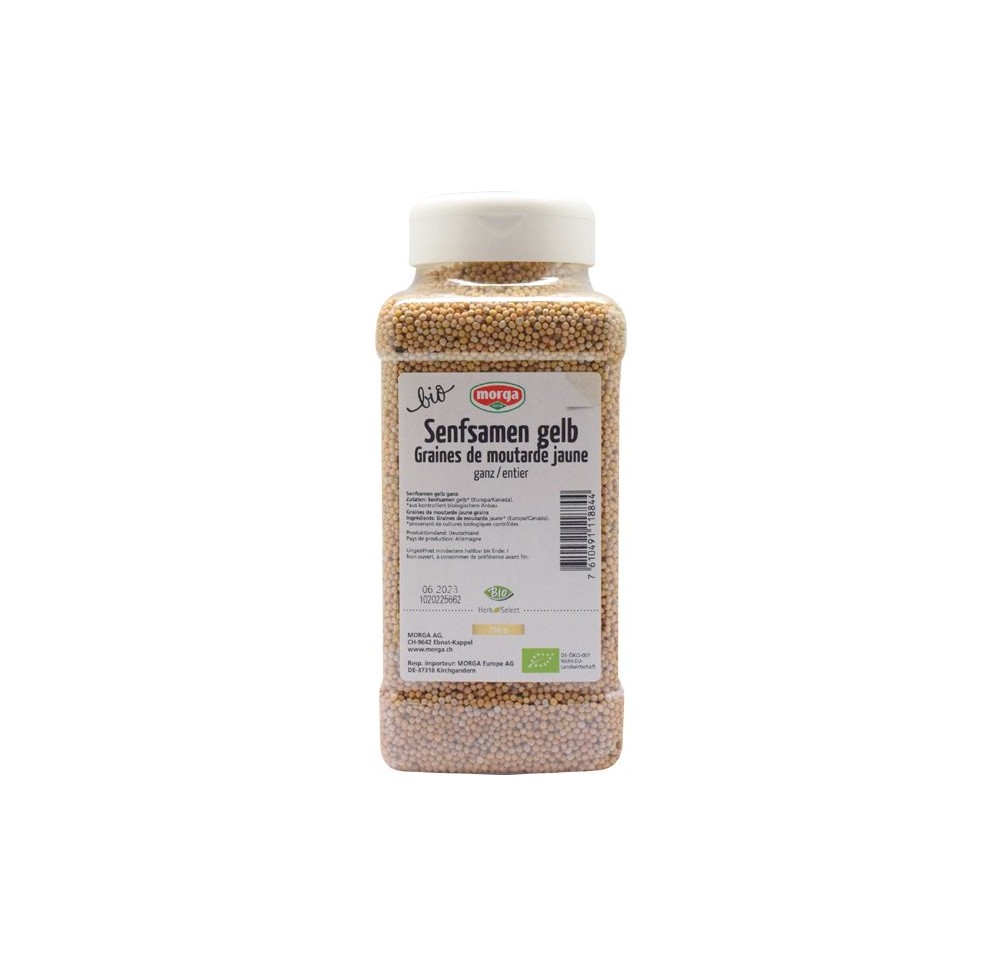 MORGA épice grain moutarde jaune entier bio 750 g MORGA épice grain moutarde jaune entier bio 750 g