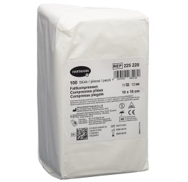 IVF compr pliées T17 10x10cm 12couche 100 pce
