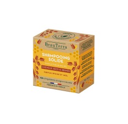 BEAUTERRA shampooing solide cheveux secs abim 75 g