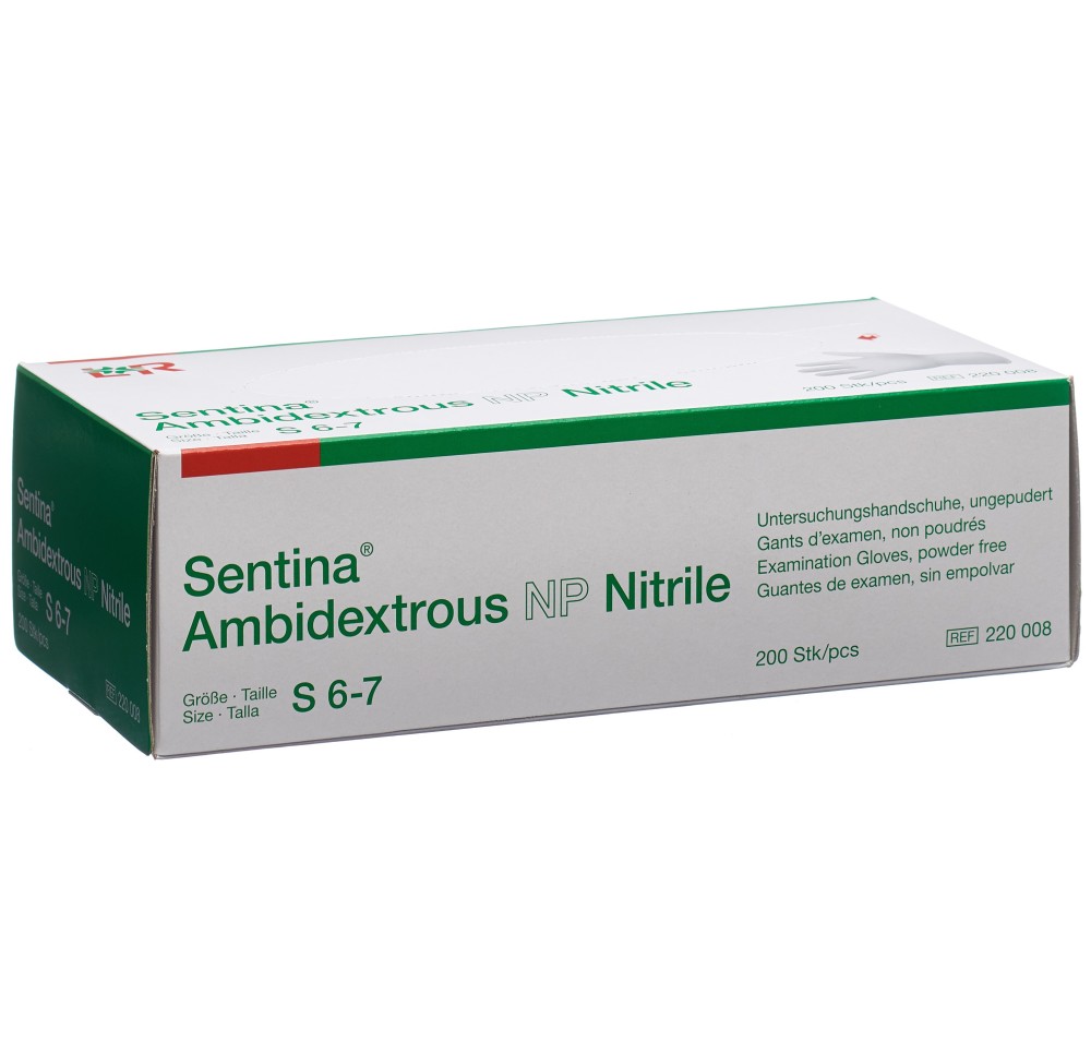 SENTINA Ambidextrous S 6-7 Nitrile n poudr 200 pce