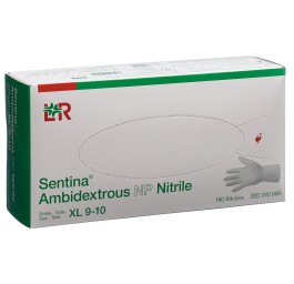 SENTINA Ambidextrous XL 9-10 Nitrile n pou 180 pce