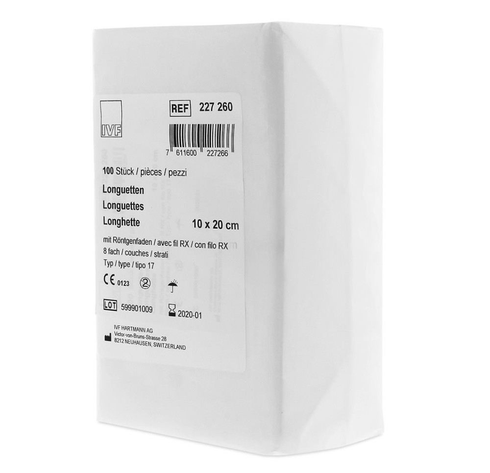 IVF longuette RX T17 10x20cm 24couche 50 pce