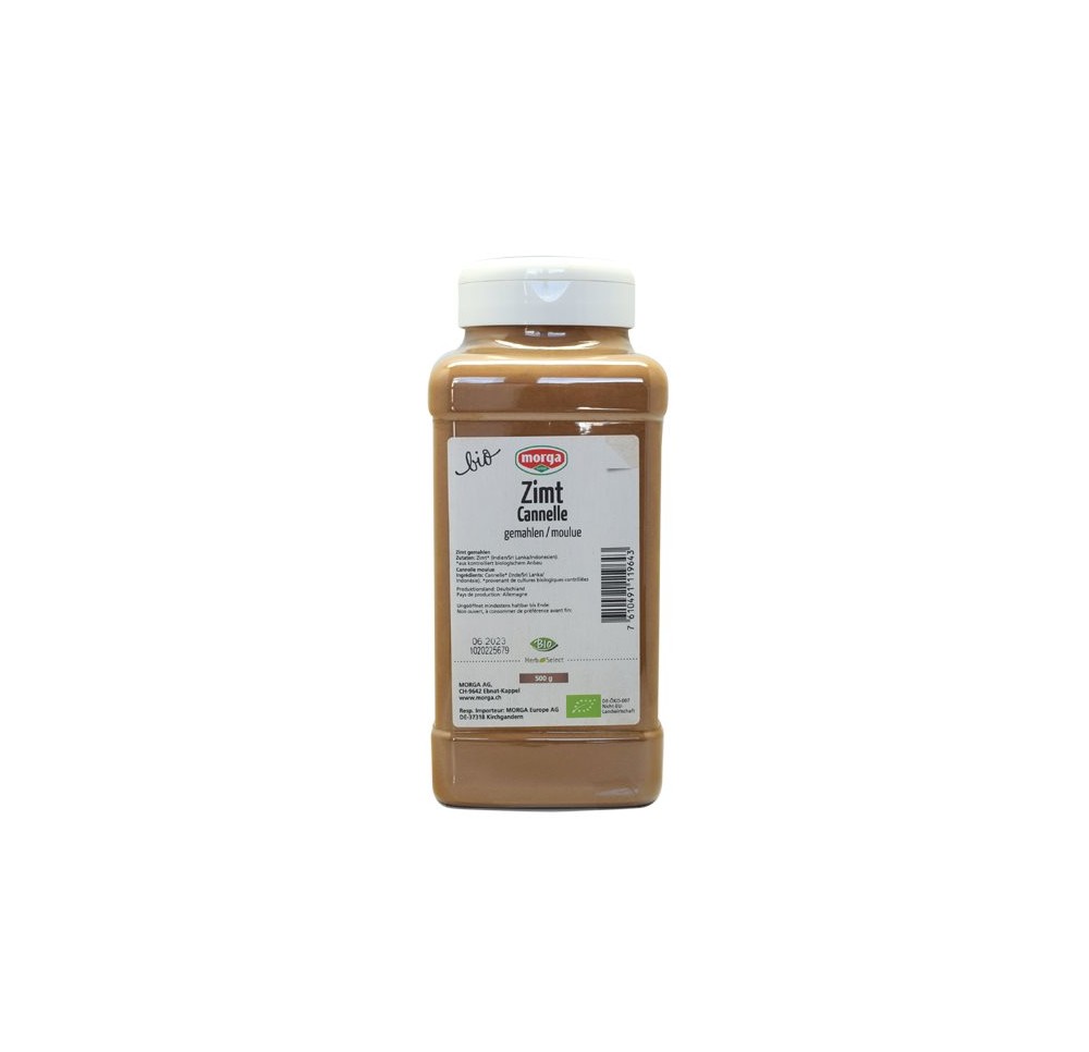 MORGA épice cannelle moulue bio bte 500 g MORGA épice cannelle moulue bio bte 500 g