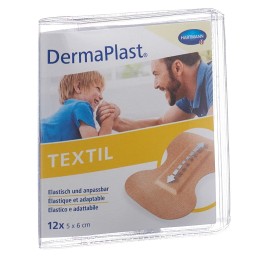DERMAPLAST TEXTIL pans doigts 5x6cm élast 12 pce
