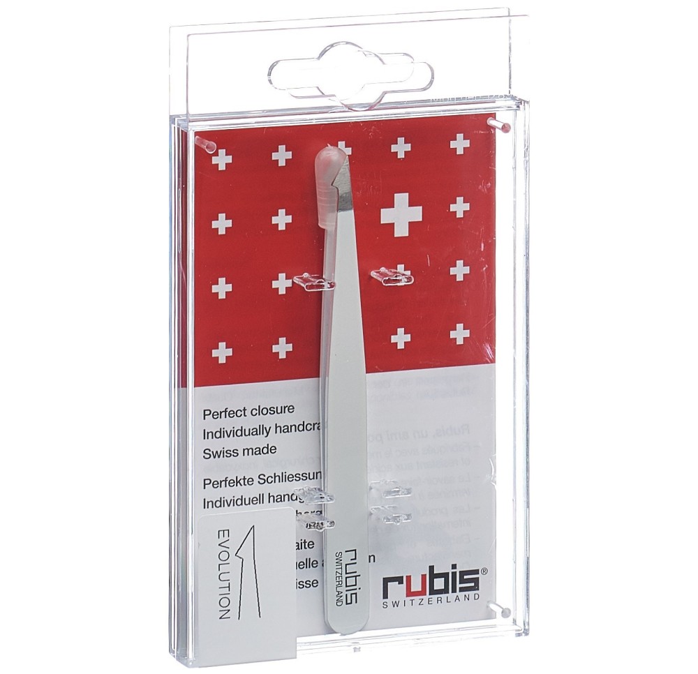 RUBIS pincette evolution blanche inox