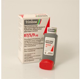 TRIMBOW aéros doseur 87µg/5µg/9µg fl 120 dos