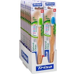 TRISA Natural Clean br dents bois Young disp 18pce