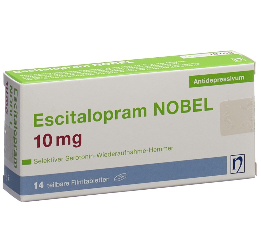 ESCITALOPRAM NOBEL cpr pell 10 mg 14 pce ESCITALOPRAM NOBEL cpr pell 10 mg 14 pce