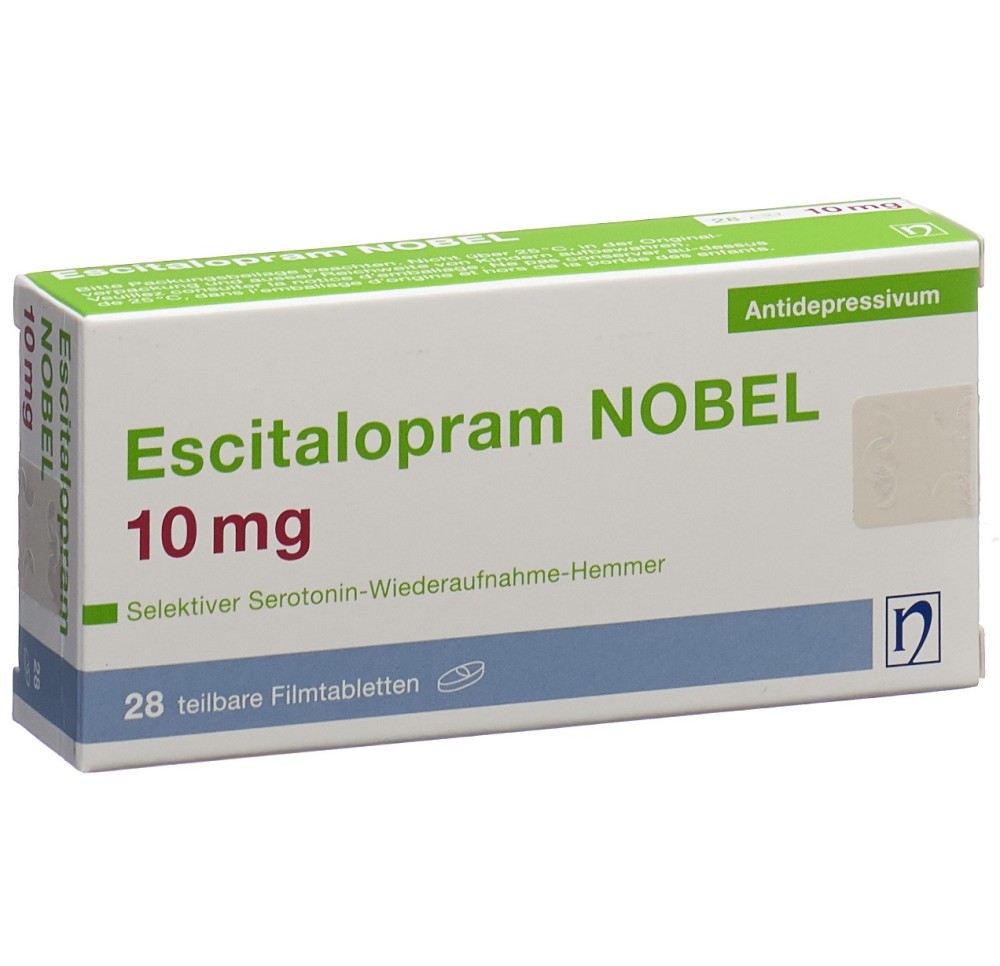ESCITALOPRAM NOBEL cpr pell 10 mg 28 pce ESCITALOPRAM NOBEL cpr pell 10 mg 28 pce