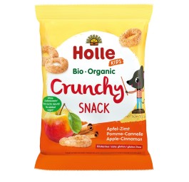 HOLLE Bio-Crunchy Snack pomme canelle 25 g