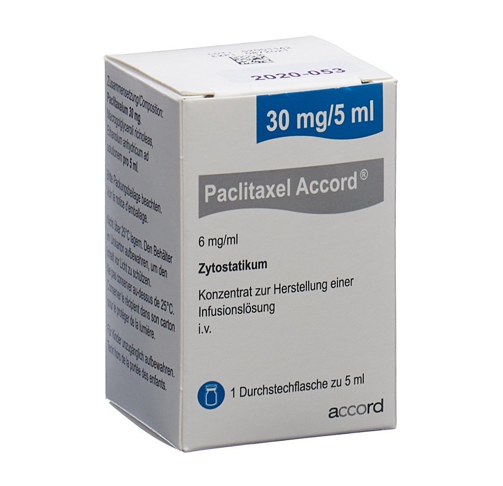 PACLITAXEL Accord 30 mg/5ml flac 5 ml PACLITAXEL Accord 30 mg/5ml flac 5 ml