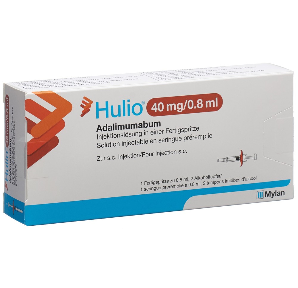 HULIO sol inj 40 mg/0.8ml ser préremp 0.8 ml