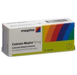 CETIRIZIN Mepha Lactab 10 mg 10 pce