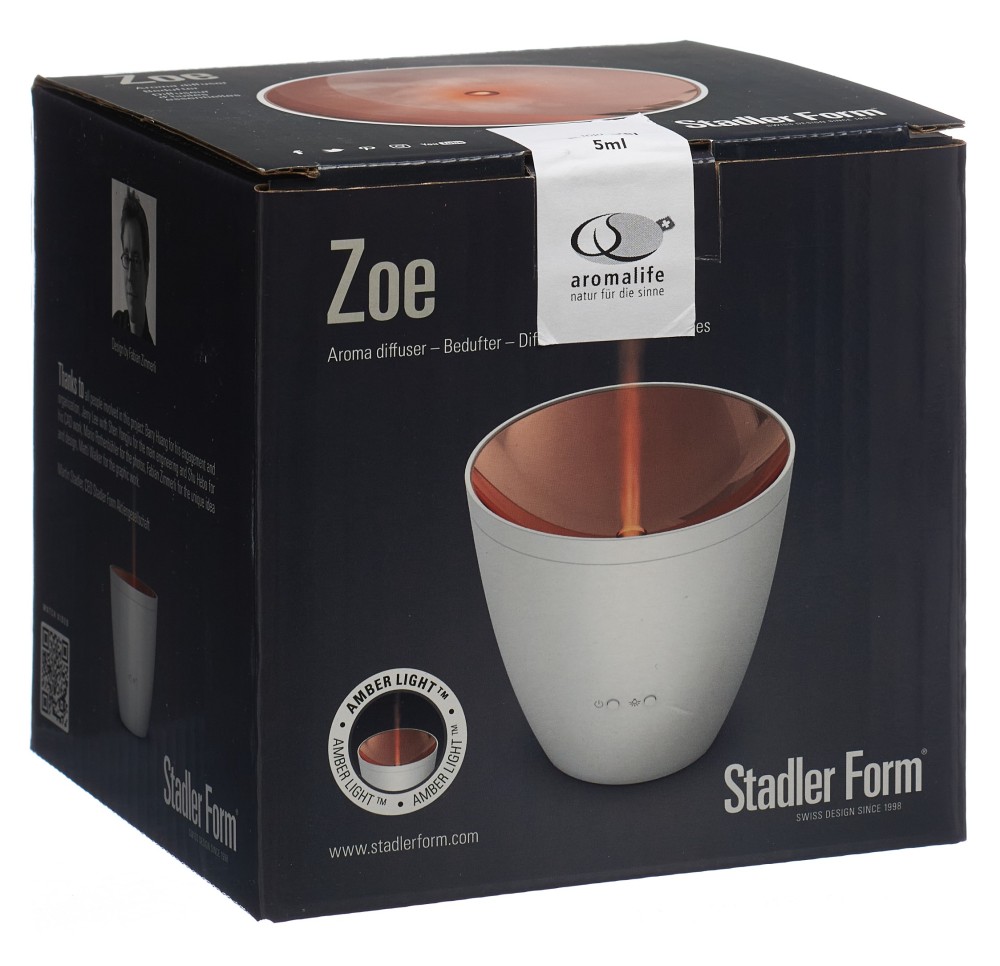 AROMALIFE zoe diffuseur aromatiq amber light blanc