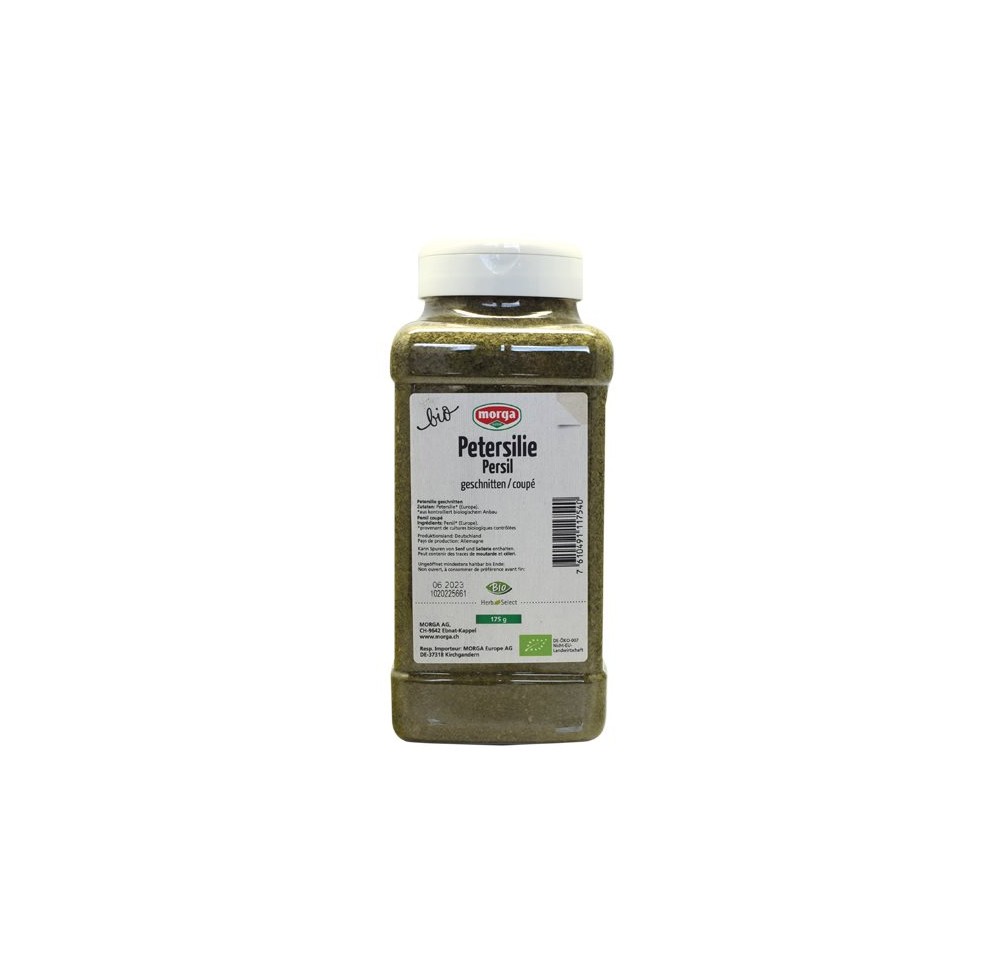 MORGA épice persil coupé bio bte 175 g MORGA épice persil coupé bio bte 175 g