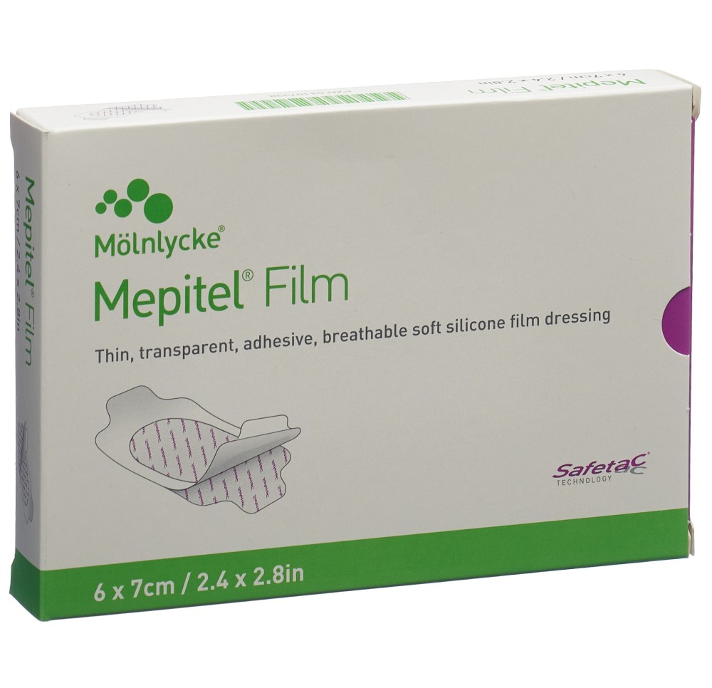 MEPITEL film Safetac 6x7cm (nouveau) 10 pce