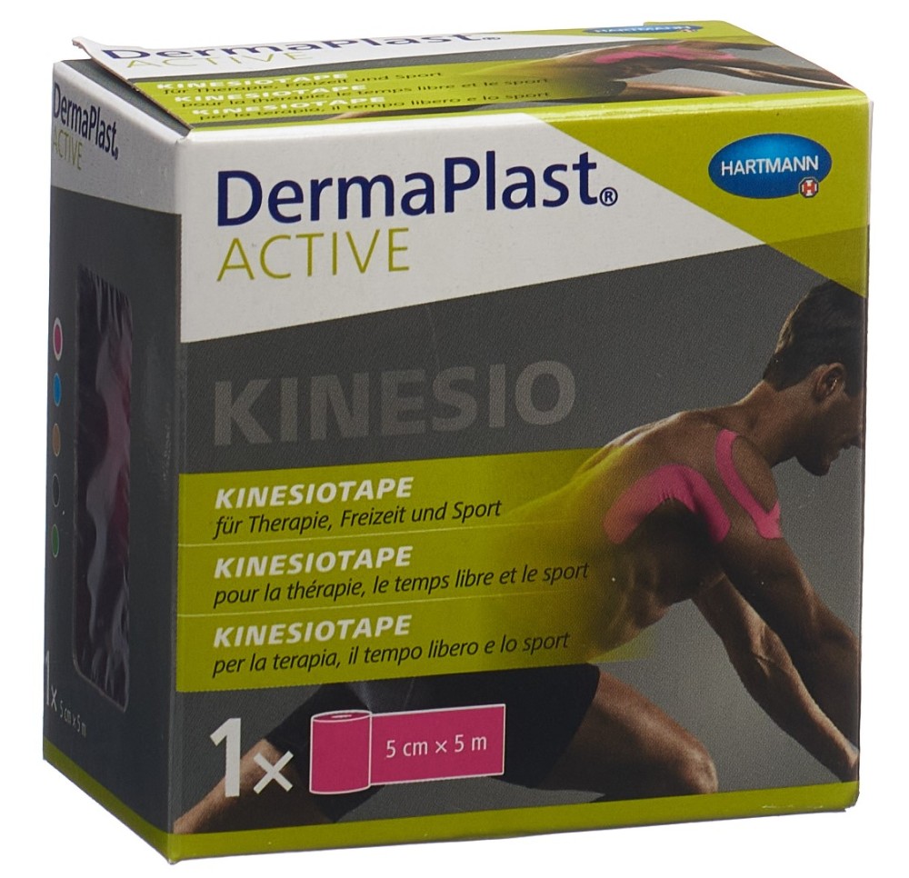 DERMAPLAST Active Kinesiotape 5cmx5m rose DERMAPLAST Active Kinesiotape 5cmx5m rose