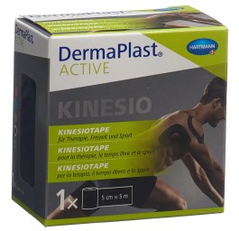 DERMAPLAST Active Kinesiotape 5cmx5m noir