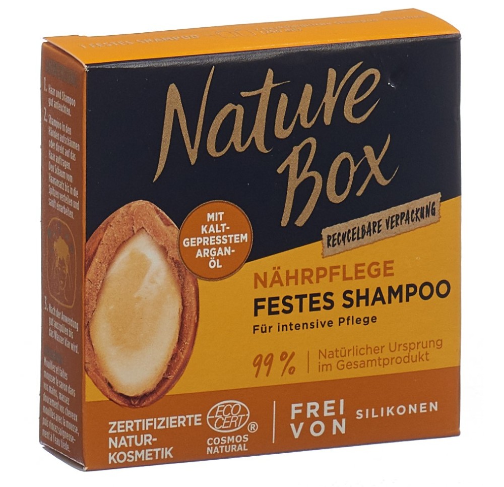 NATURE BOX Shampooing solide Nourriss Argan 85 g