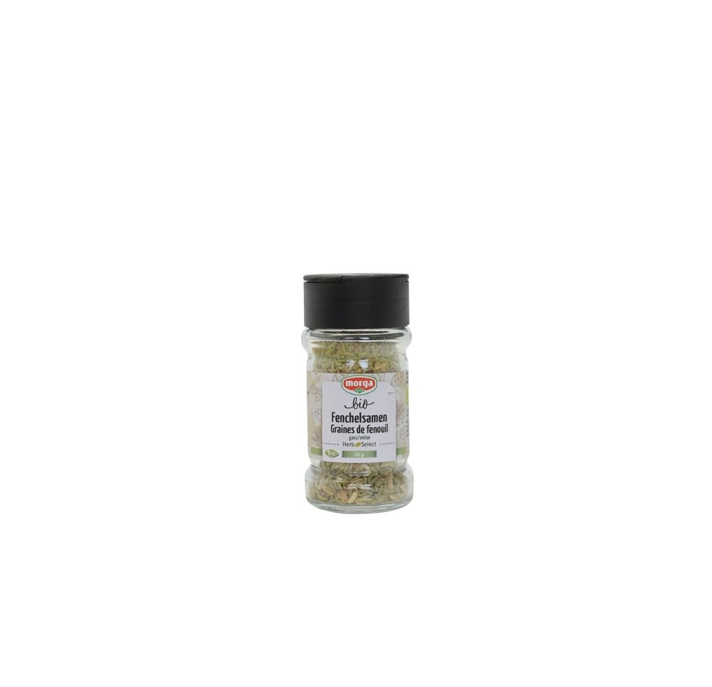 MORGA épice graines fenouil entier bio verre 30 g MORGA épice graines fenouil entier bio verre 30 g
