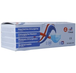 TIMASK Masque médical jet type IIR blanc 20 pce