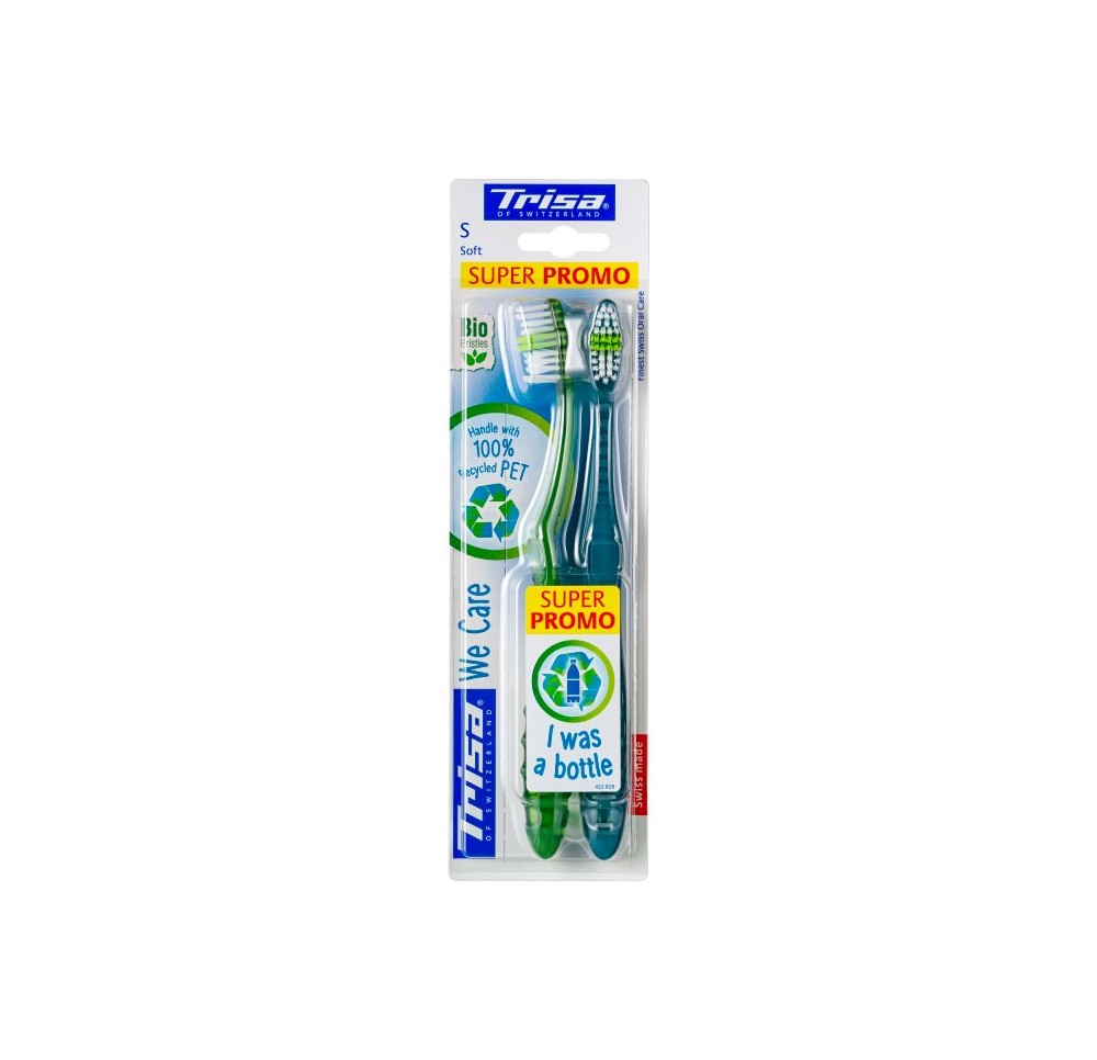 TRISA We Care brosse à dents soft DUO