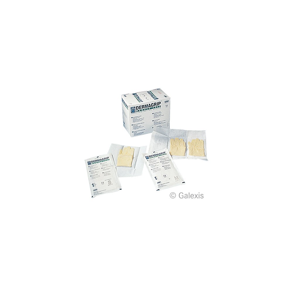 DERMAGRIP gants examen latex S stériles 50 paire