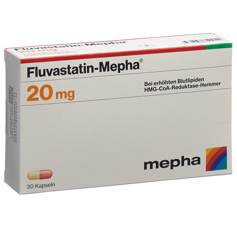 FLUVASTATIN Mepha caps 20 mg 30 pce FLUVASTATIN Mepha caps 20 mg 30 pce