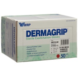 DERMAGRIP gants examen latex M stériles 50 paire