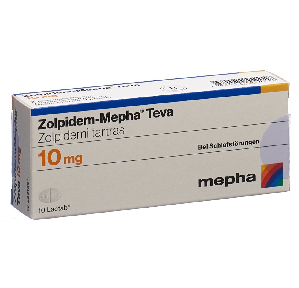 ZOLPIDEM Mepha Teva Lactab 10 mg 10 pce ZOLPIDEM Mepha Teva Lactab 10 mg 10 pce