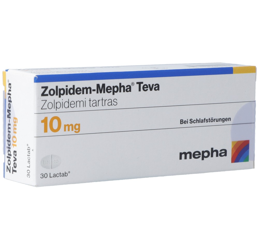 ZOLPIDEM Mepha Teva Lactab 10 mg 30 pce ZOLPIDEM Mepha Teva Lactab 10 mg 30 pce