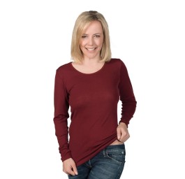 EUSANA femmes manches longues XS bordeaux