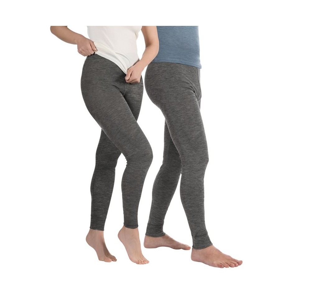 EUSANA sport caleçon long XL gris chiné unisexe
