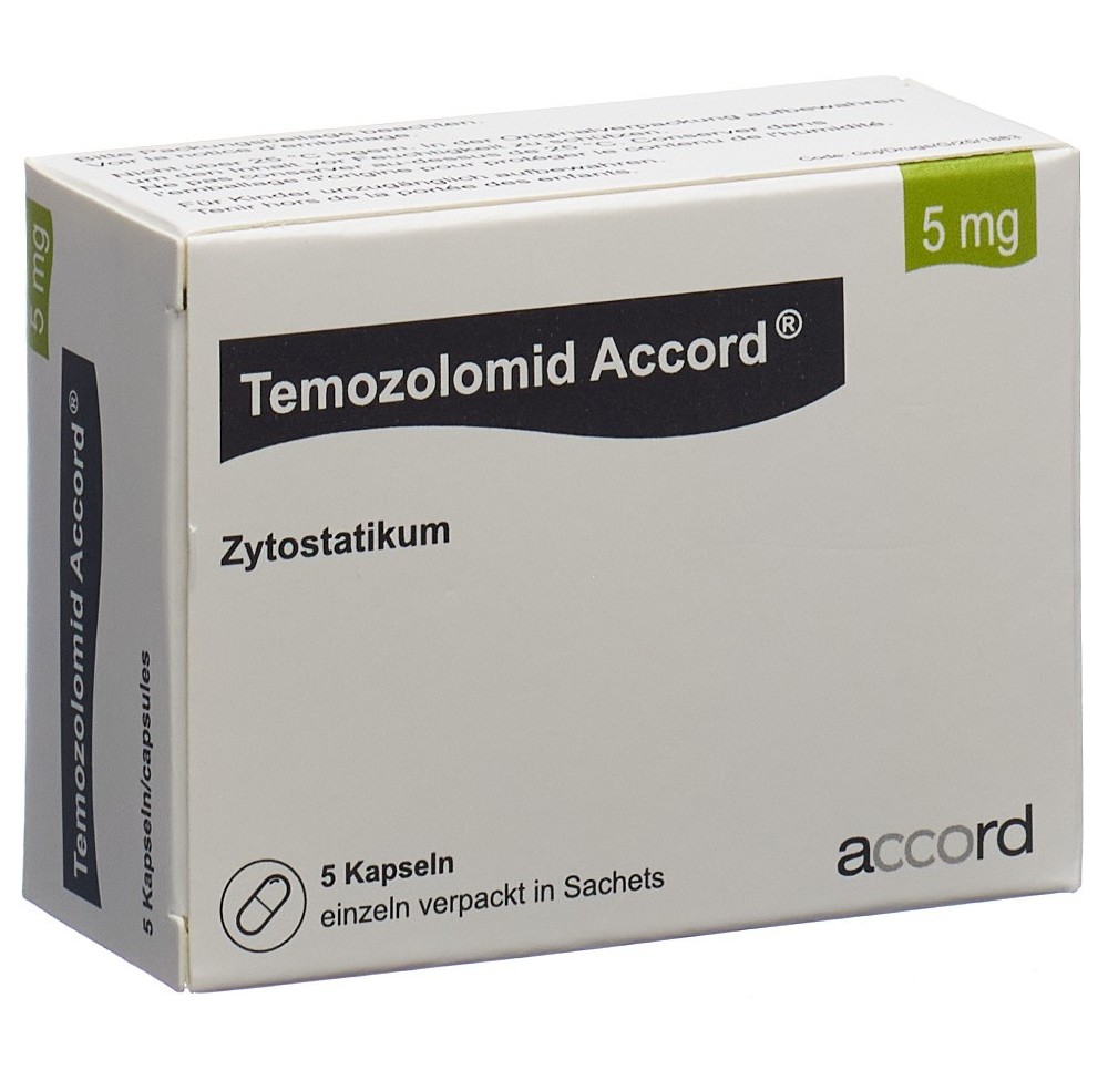 TEMOZOLOMID Accord caps 5 mg sach 5 pce TEMOZOLOMID Accord caps 5 mg sach 5 pce