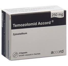 TEMOZOLOMID Accord caps 250 mg sach 5 pce