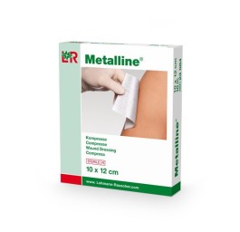 METALLINE compresses 10x12cm stériles 50 sach